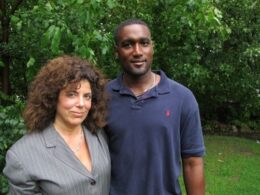 Susan Chana Lask and Albert Florence before US Supreme Court Prison Strip Search Case Sept. 2011