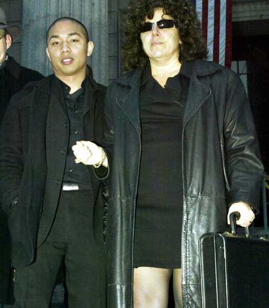 Susan Chana Lask at NYC Criminal Court with client