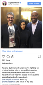 Kim Kardashian with Jason Flom