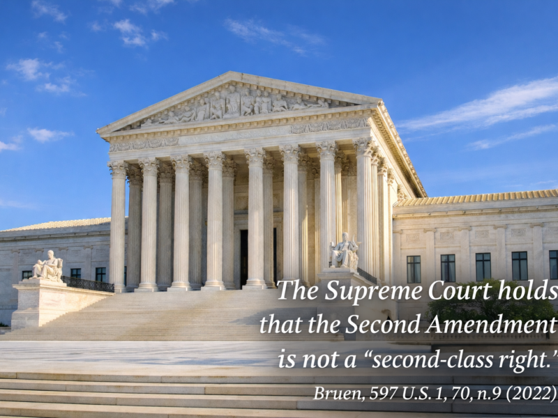 US Supreme Court with Bruen quote on Second Amendment by Susan Chana Lask